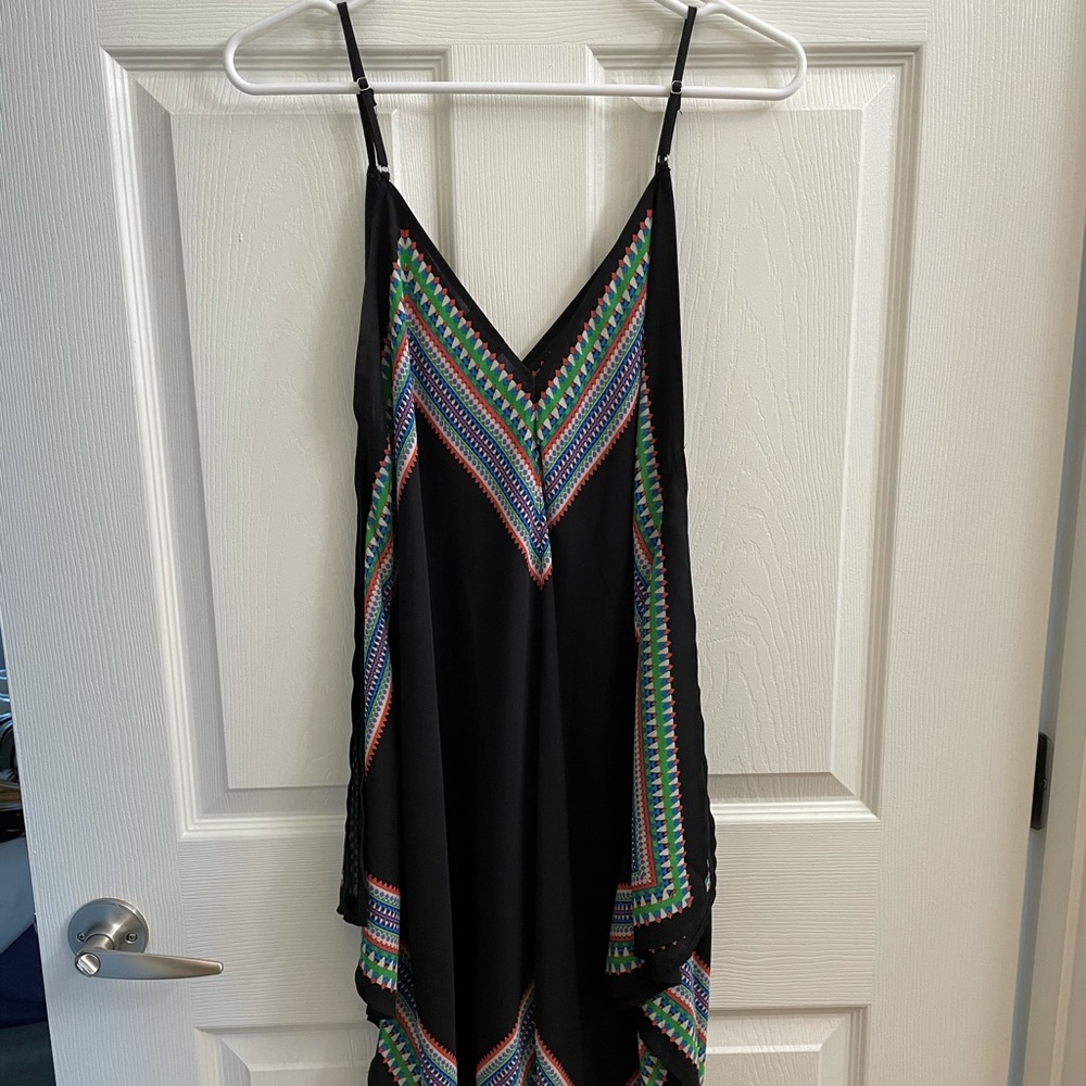 Black Tribal Boho Flowy Dress